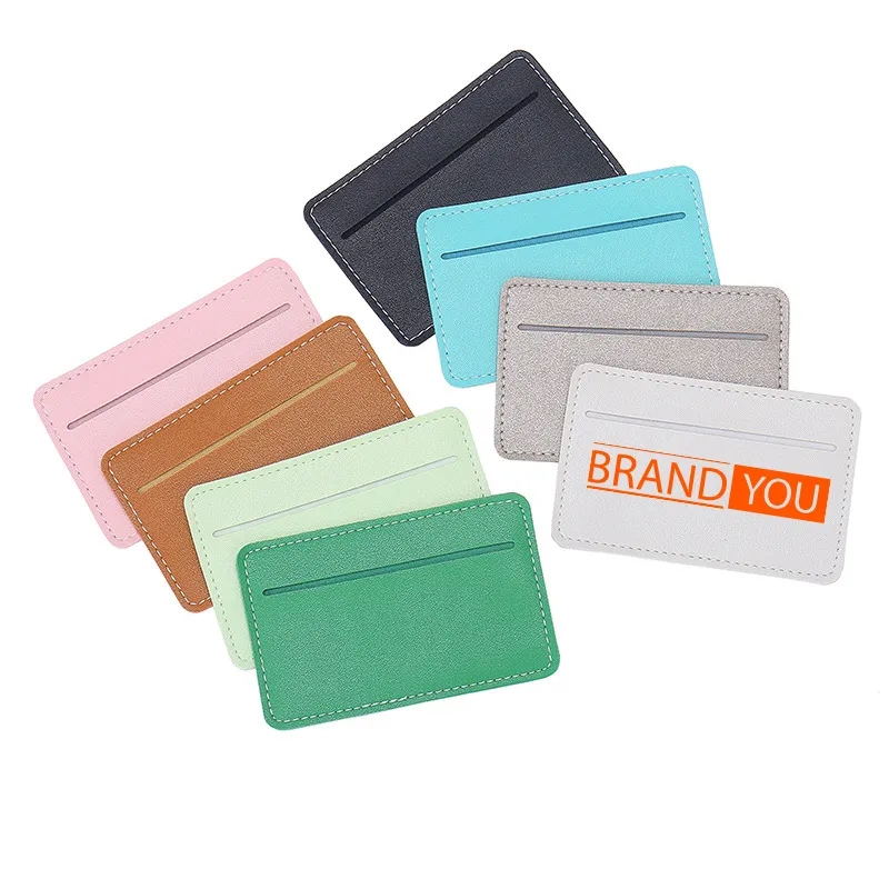 Ultra-Thin PU Card Holder - Sleek and Minimalist Single Slot	