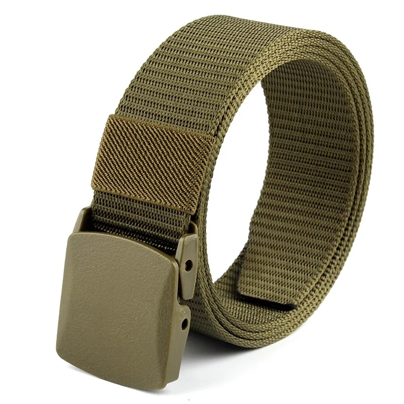 Men's Tactical Nylon Canvas Belt Anti-Allergic Buckle	