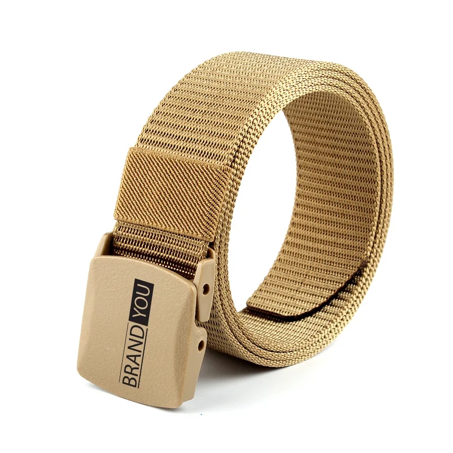 Men's Tactical Nylon Canvas Belt Anti-Allergic Buckle	