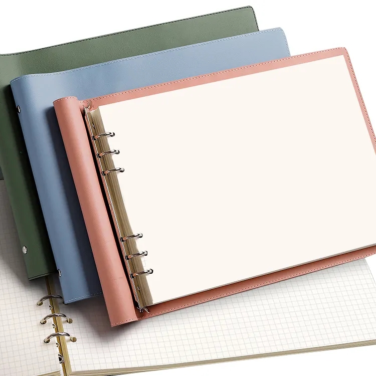 B5 Soft Leather Refillable Notebook	