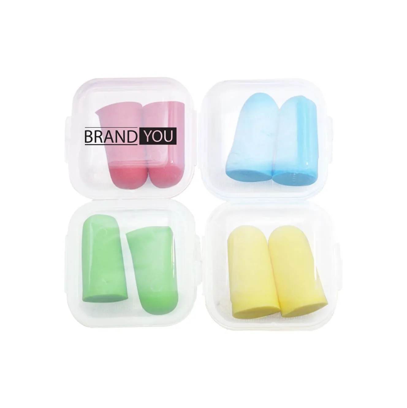 Foam Earplugs w/ Clear Portable Case	