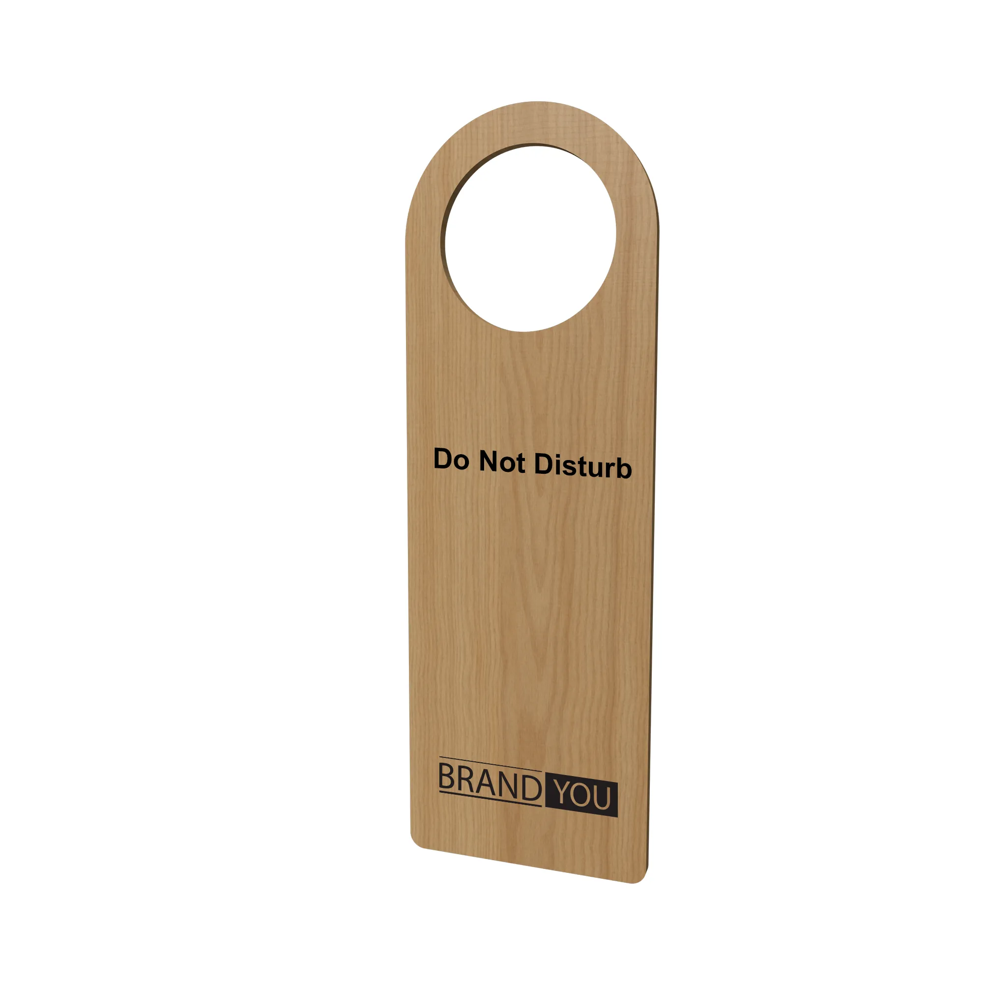 Wooden Double-Sided 'Do Not Disturb' Door Hanger	