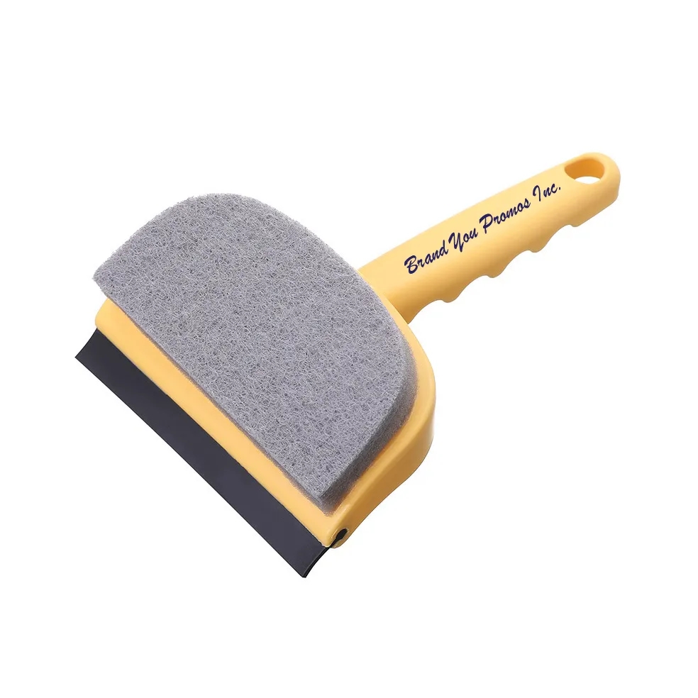 Dual-Function Brush and Scraper for Sparkling Surface	