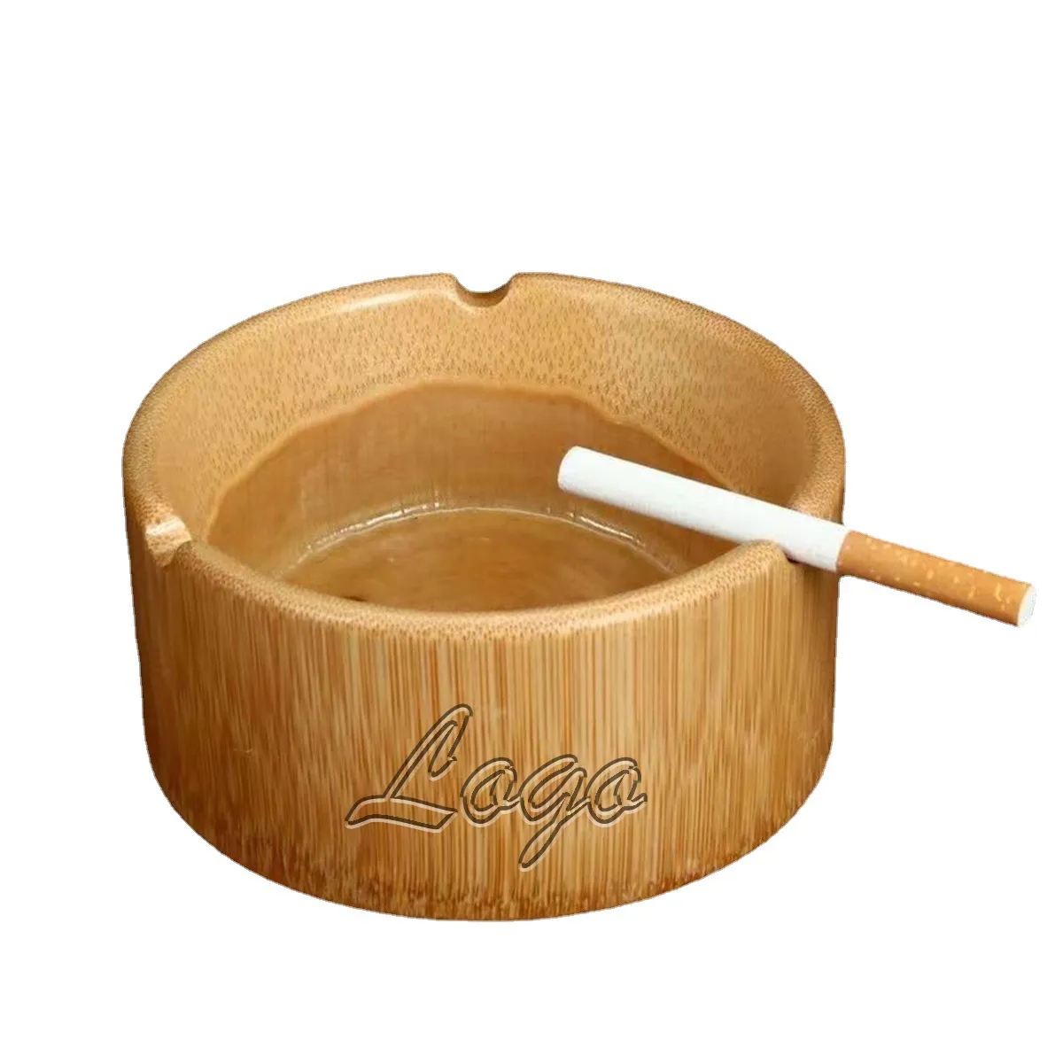 Bamboo Desk Ashtray Office Decor and Gift	