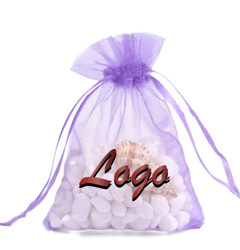 Sheer Drawstring Organza Favor Bags Gift Wrap Packing	