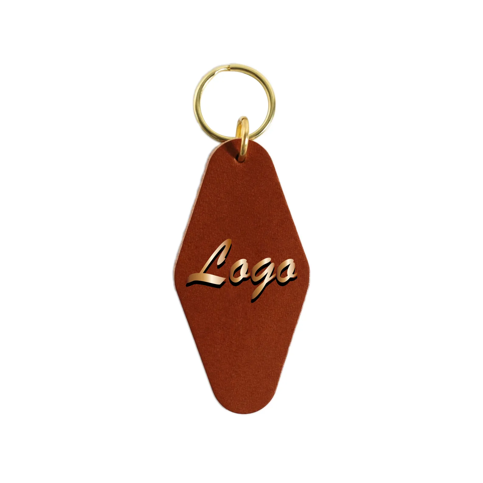 Personalized Leather Hotel Keychain Vintage Charm Gift	