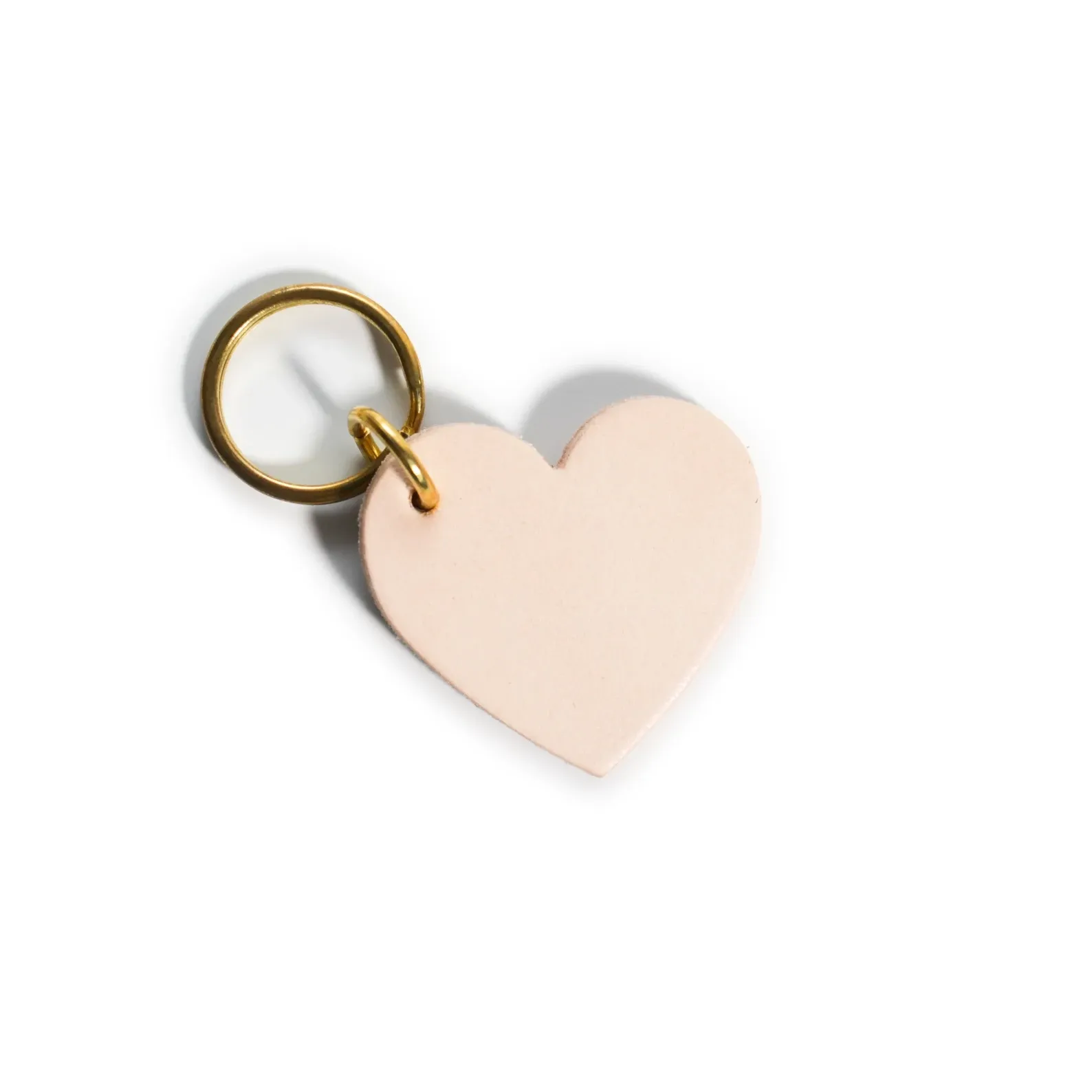 Personalized Monogram Leather Heart Keychain	