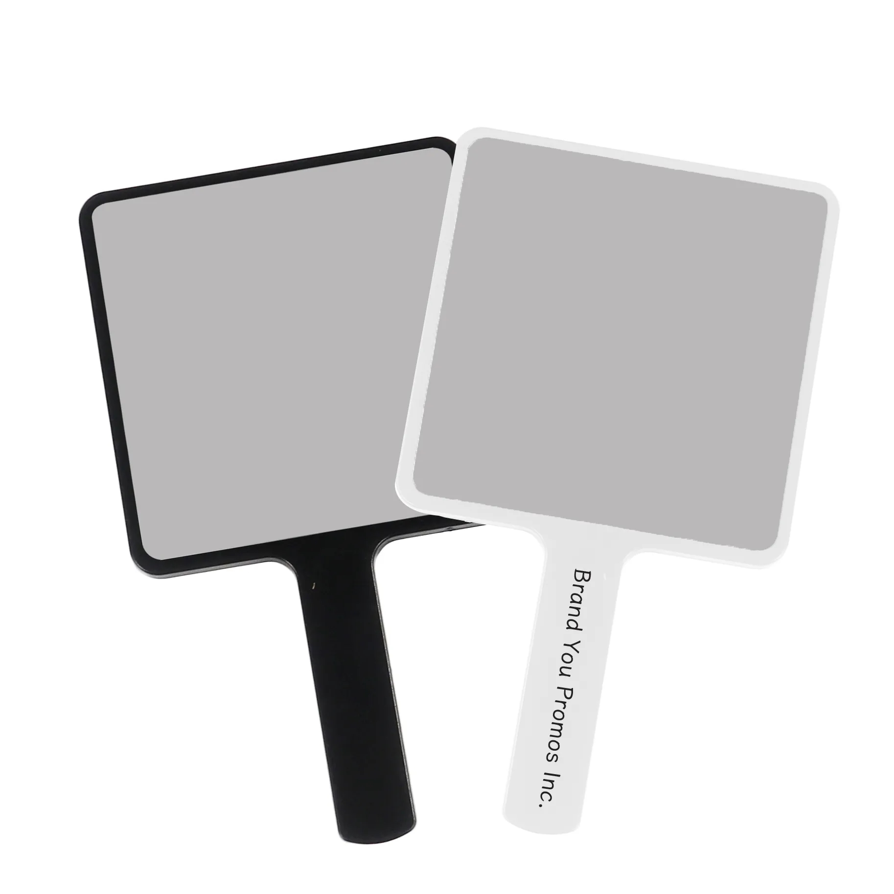 Large Square Plastic Handheld Mirror	