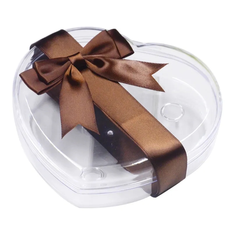 Transparent Heart-Shaped Acrylic Box	