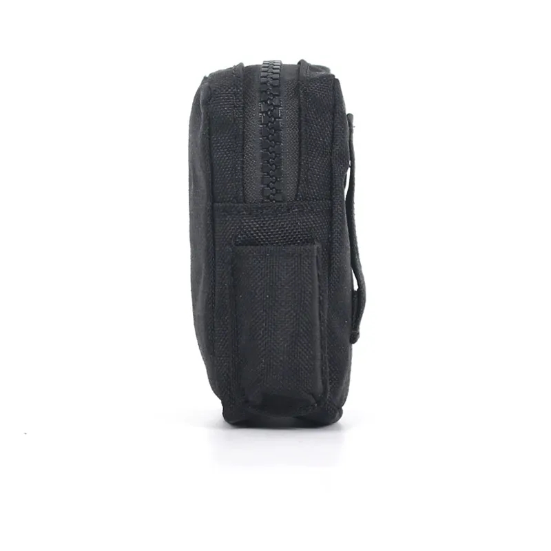 Compact Zippered Nylon Waist Storage Pouch	