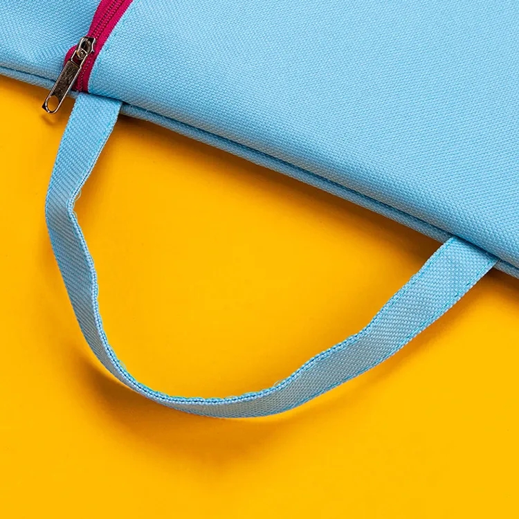 A4 Waterproof Double Layer File Bag with Side Handles	