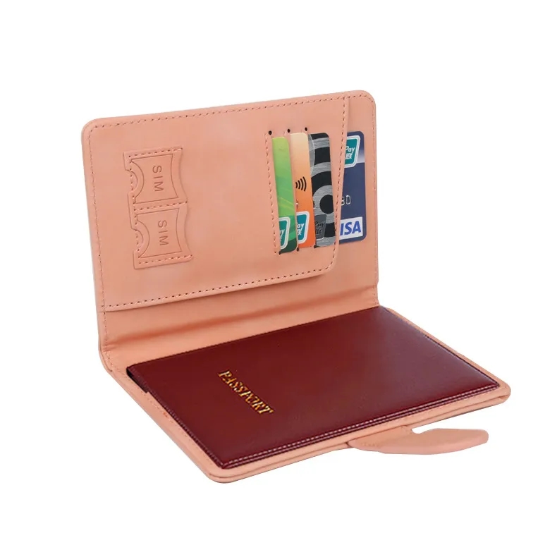 RFID Minimalist PU Passport Holder	