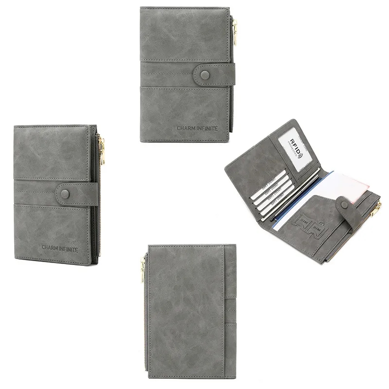 Multi-Functional Travel Passport Holder w/ RFID Blocking	