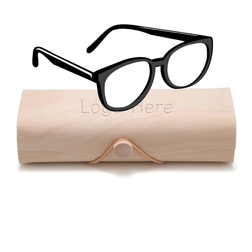 Soft Birch Bark Glasses Case Natural Wooden Sunglasses Box	