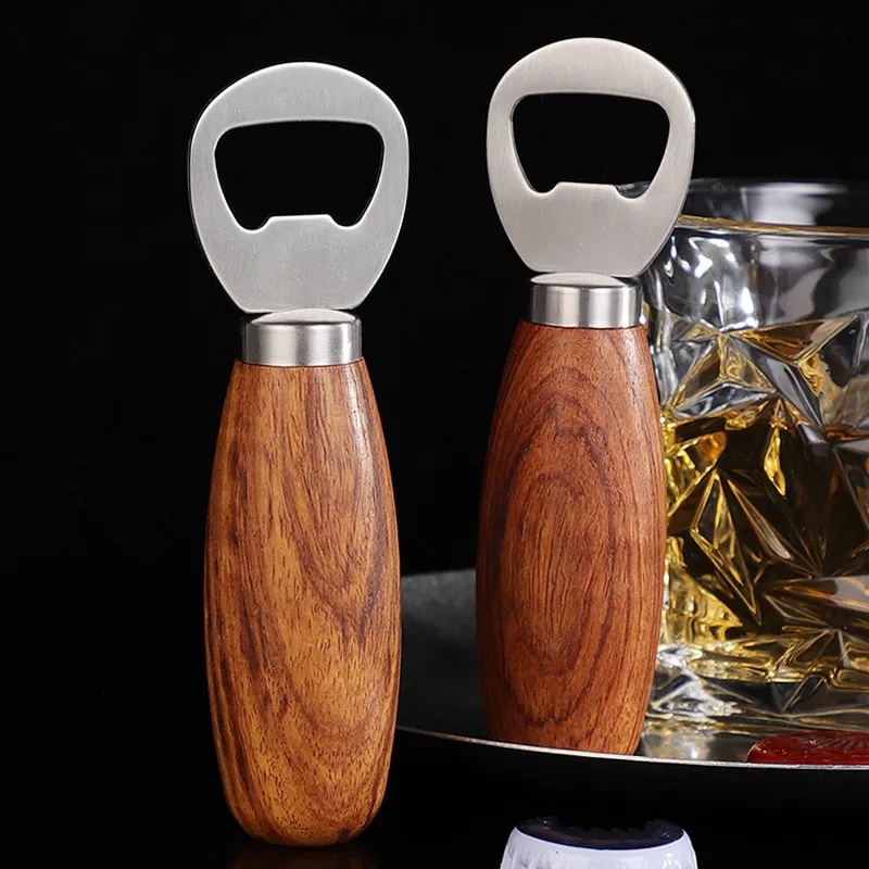 304 Stainless Steel Rosewood Bottle Opener	