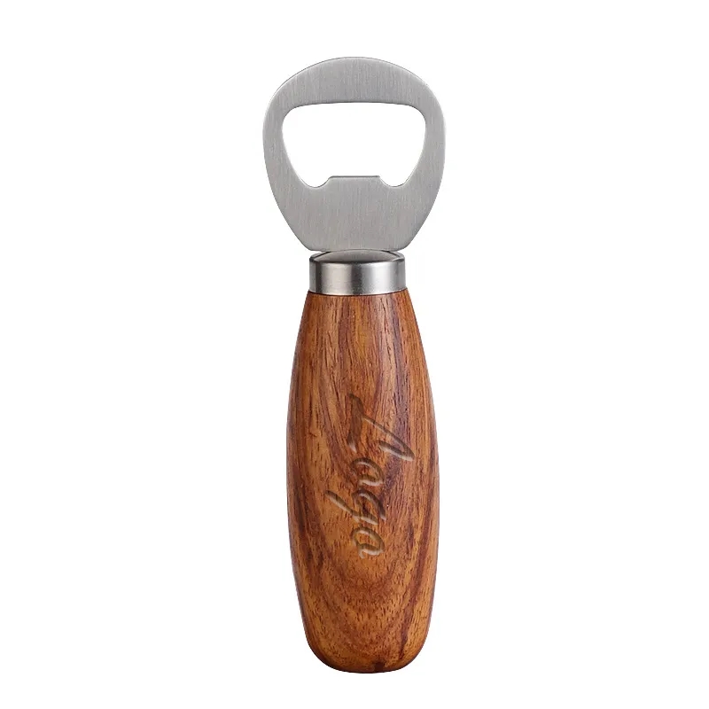 304 Stainless Steel Rosewood Bottle Opener	