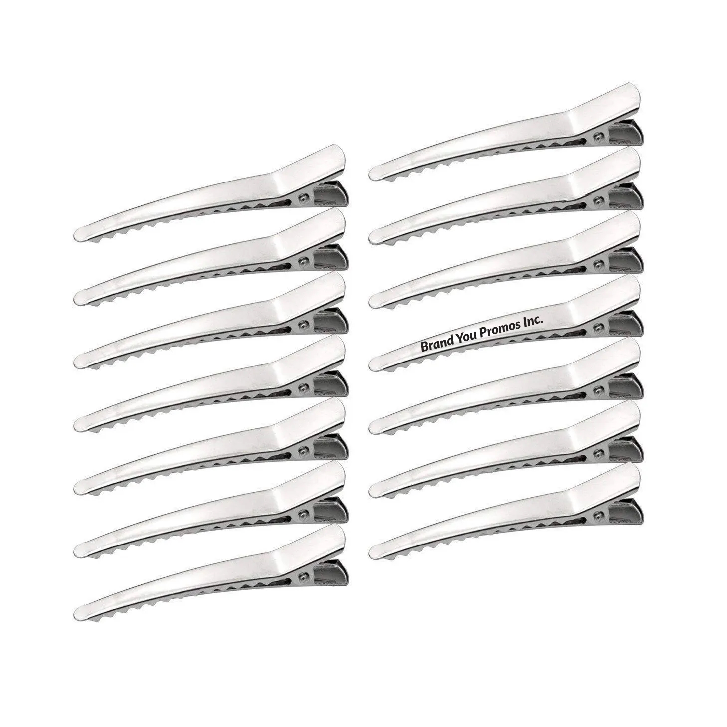 Silver Alligator Hair Clips 2.36