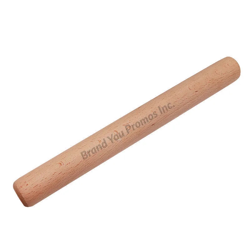 Eco-Friendly Beechwood Bakers Rolling Pin, 40cm Non-Stick	