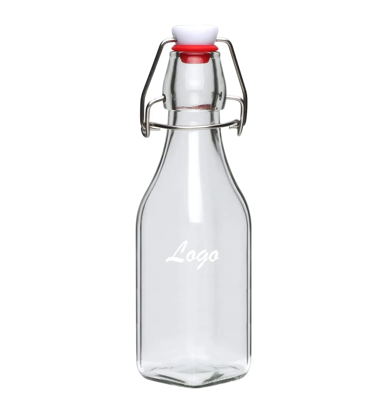 8 oz Artisan Swing Top Glass Bottle for Home Brewing	