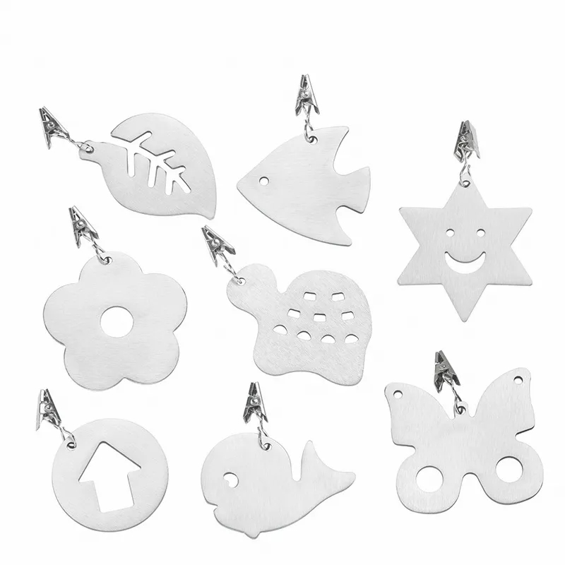 Stainless Steel Decorative Tablecloth Weight Clips Pendants	