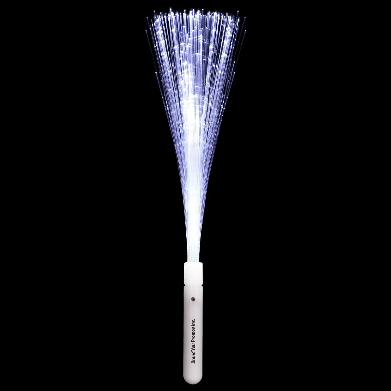 LED White Fiber Optic Glow Wand - 3 Modes Party Light Stick	