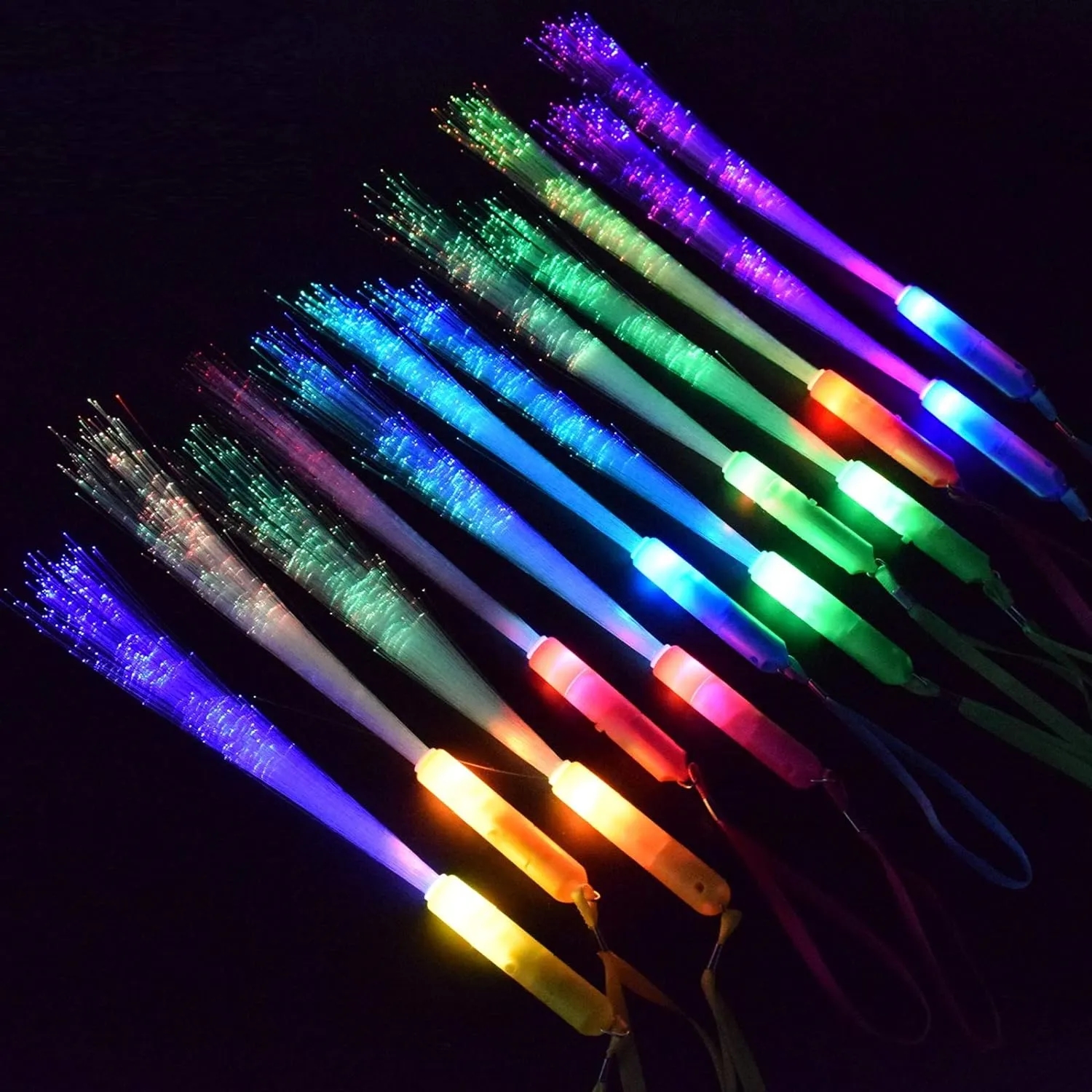 Colorful LED Glow Wand Sticks - 3 Flashing Modes Party Favor	