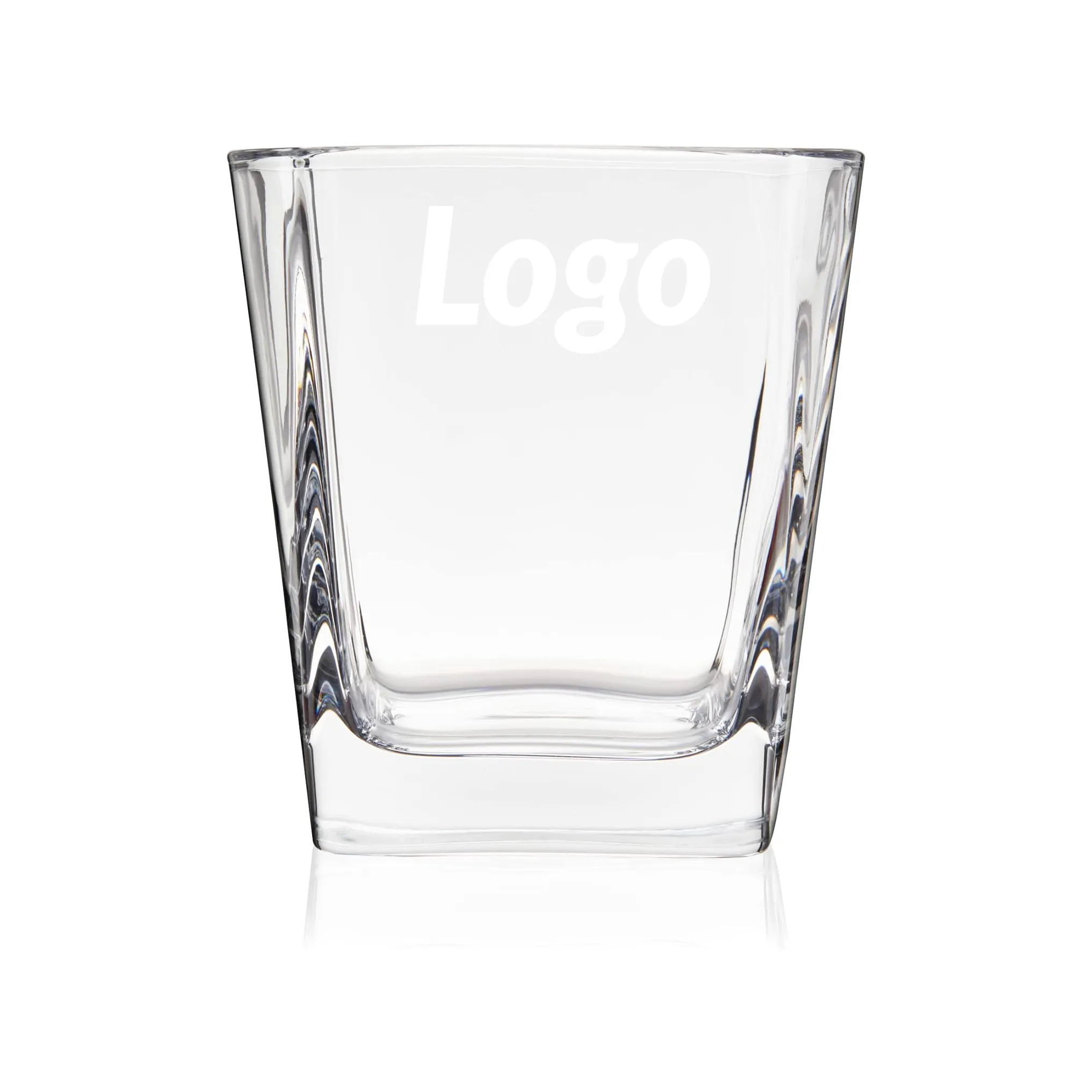 8 oz Square Whiskey Glasses for Cocktails, Drinks or Liquor	