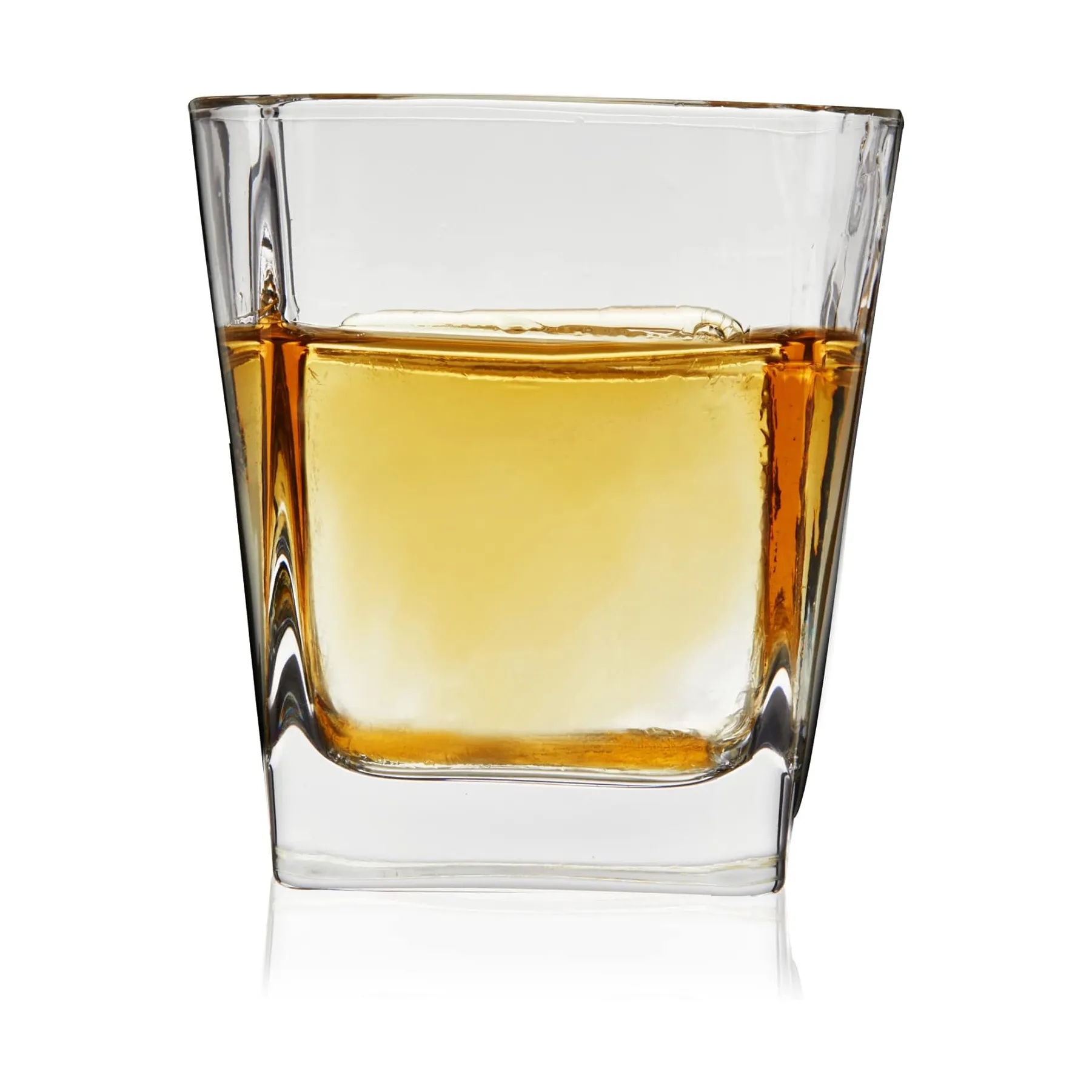 8 oz Square Whiskey Glasses for Cocktails, Drinks or Liquor	