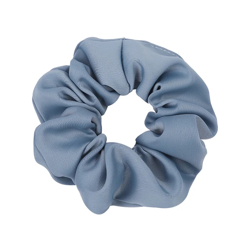 Elegant Silk Satin Scrunchy - Neutral, Gentle Hair Accessory	