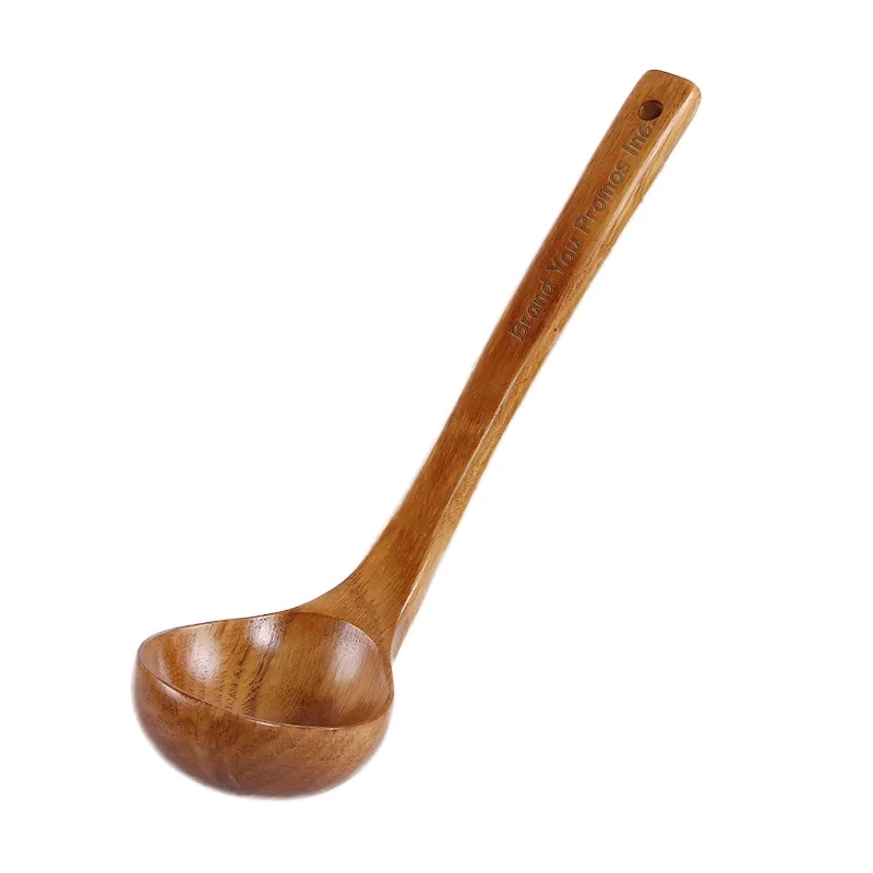 Natural Wooden Ladle for Cooking and Serving - 11 Inches	