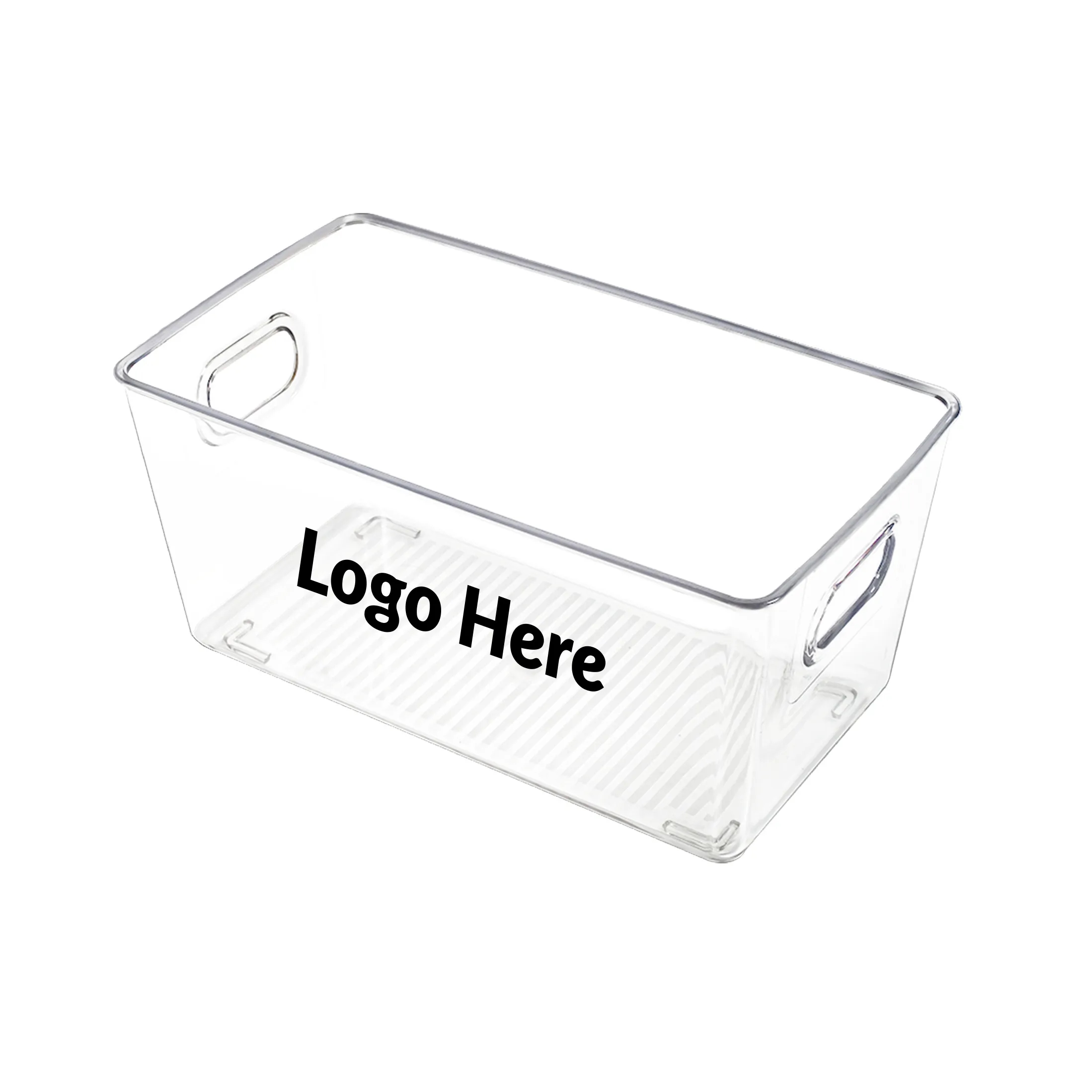 Multipurpose Clear Plastic Storage Bins w/ Easy-Grip Handles	