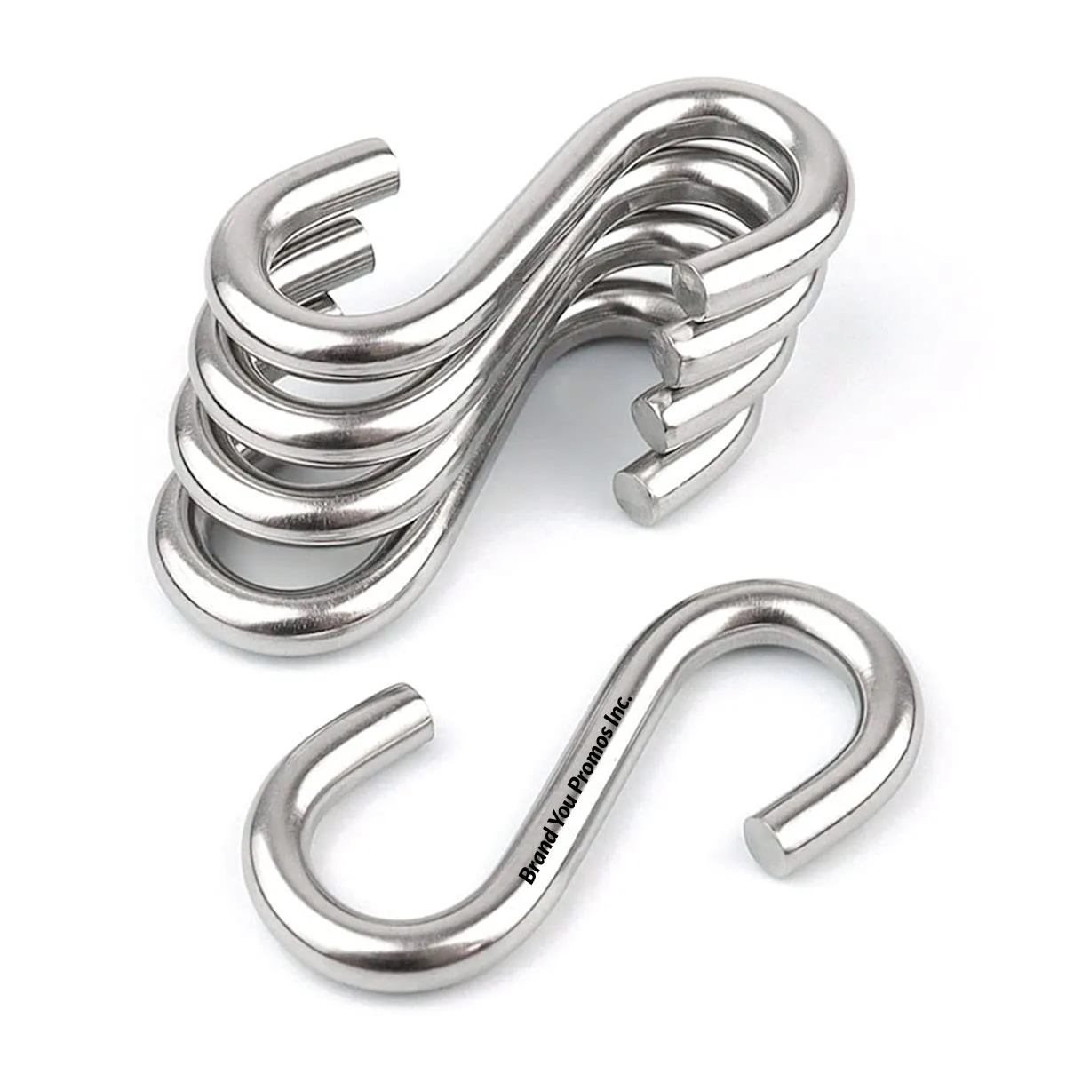 Heavy Duty 304 Stainless Steel S Hooks - 3.2 Inch, 5/16 Inch	