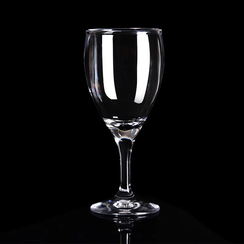 6 oz Clear Reusable Plastic Wine Glasses - BPA-Free	