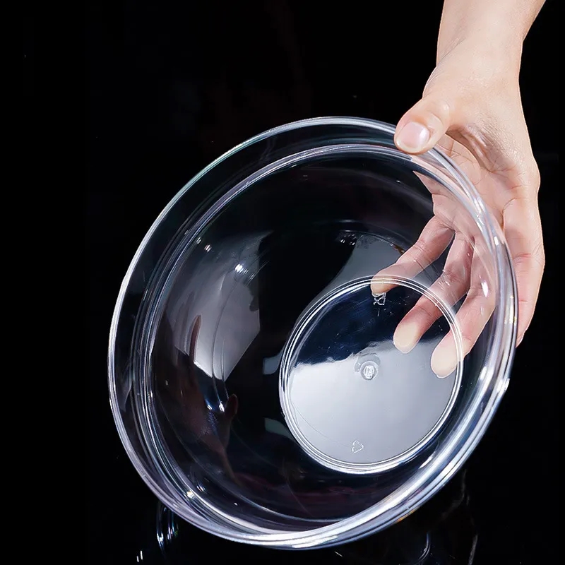 8 Inch Break-Resistant Clear Acrylic Serving Bowls	