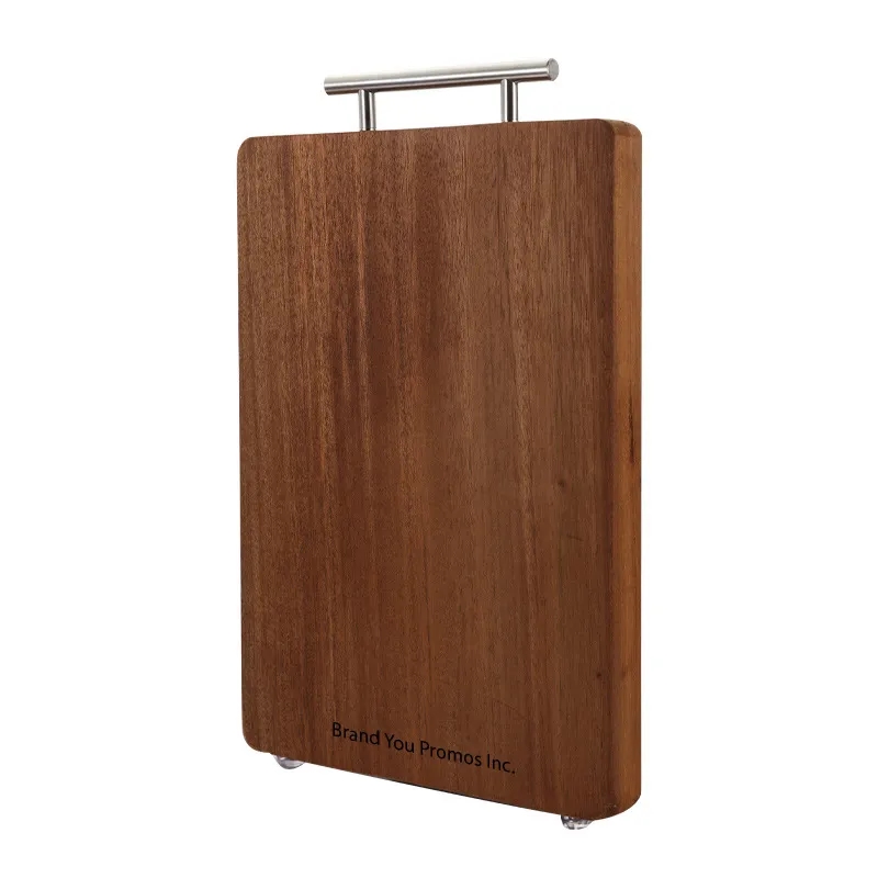 Ebony Wood Double-Sided Kitchen Cutting Board with Handles	