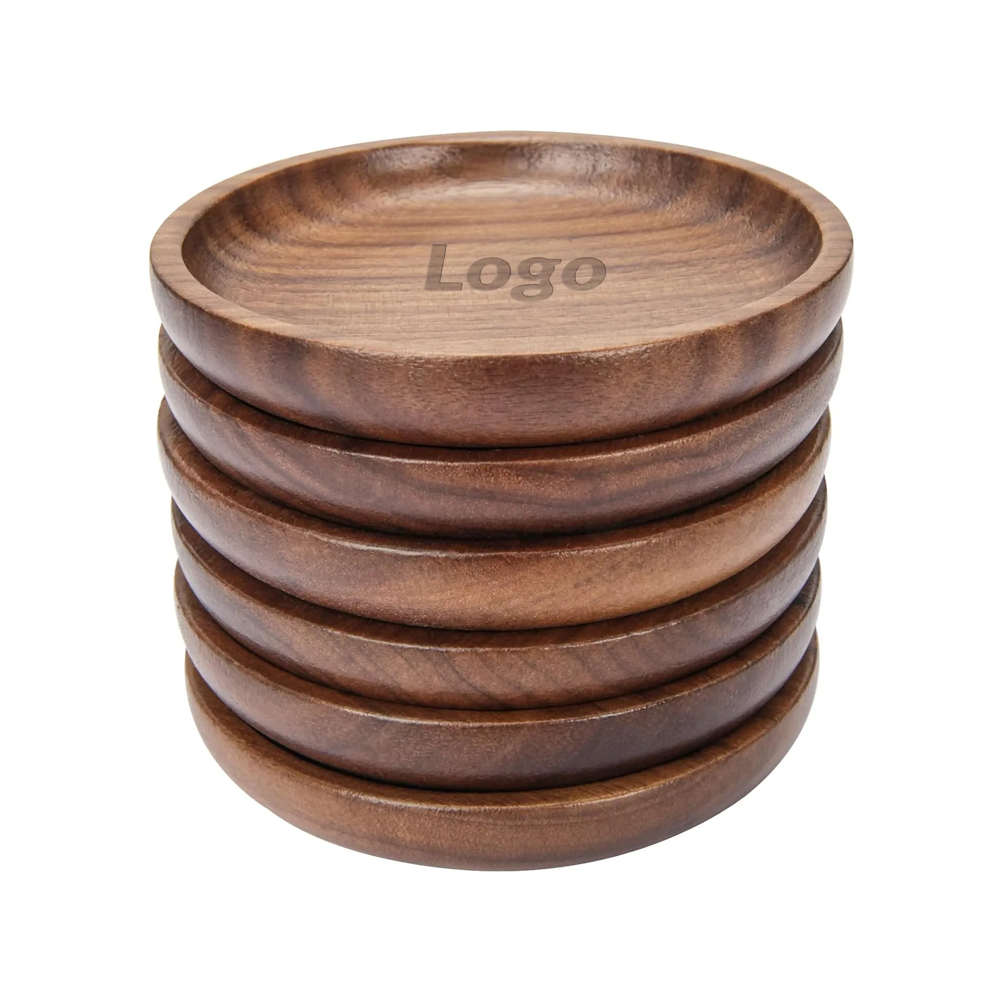 Walnut Wood Coasters, 4