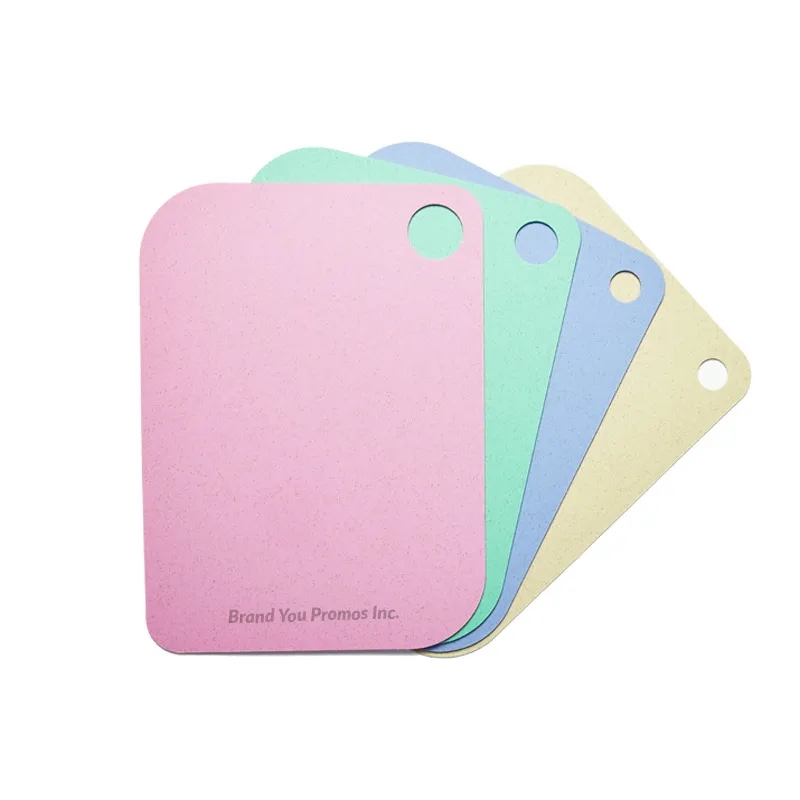 Eco-Friendly Flexible Wheat Straw Cutting Board Mat w/ Hole	