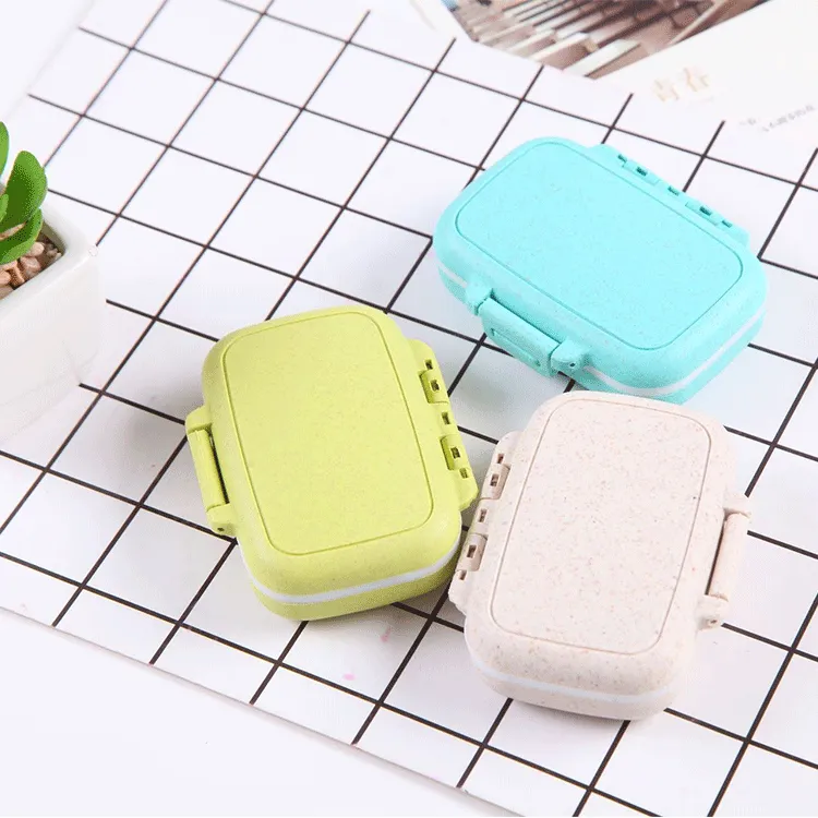 Portable Removable 3-Compartment Pill Case Organizer Box	