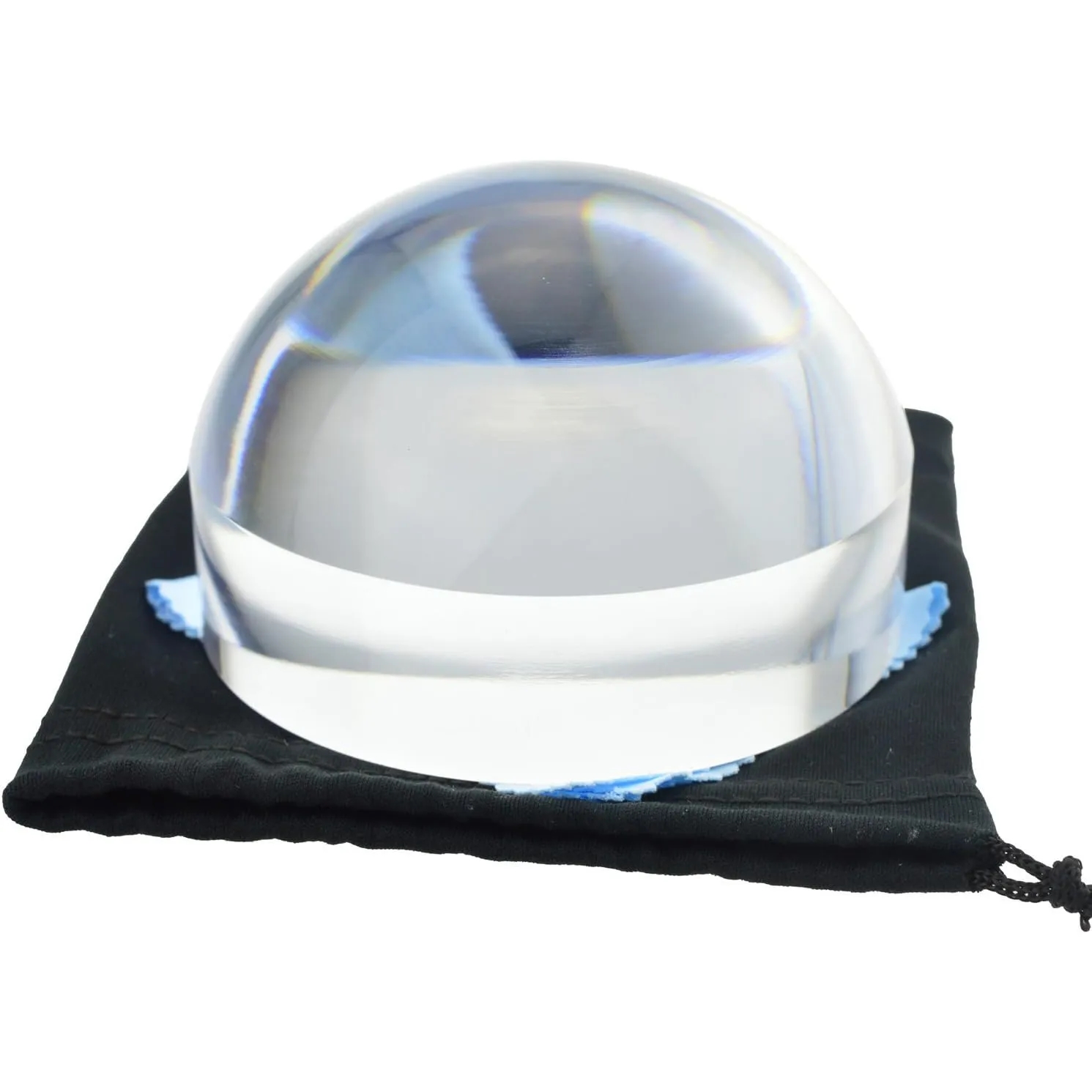 80mm Acrylic Dome Reading Magnifier/Paperweight with Pouch	