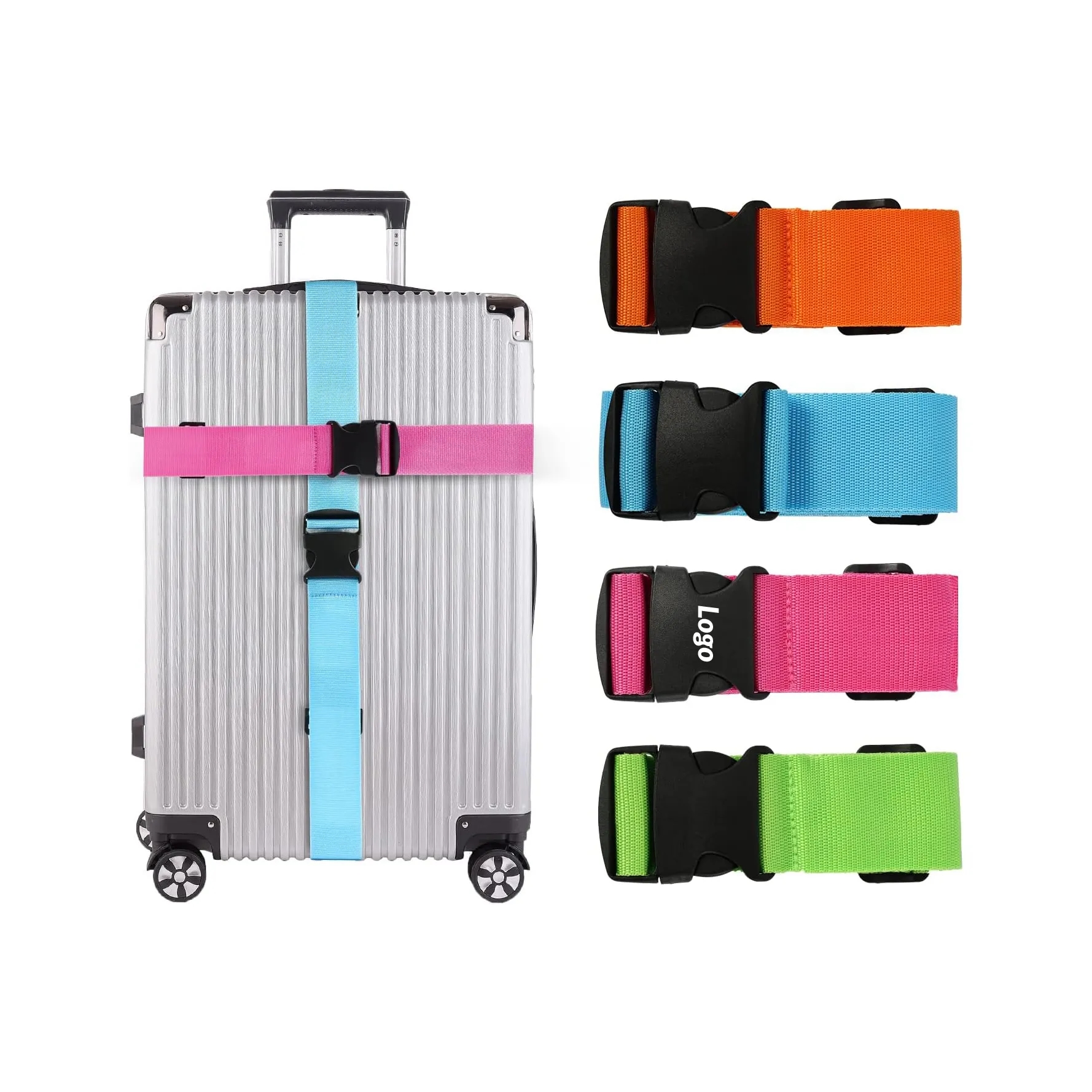 Adjustable Wide Packing Straps for Secure Luggage	