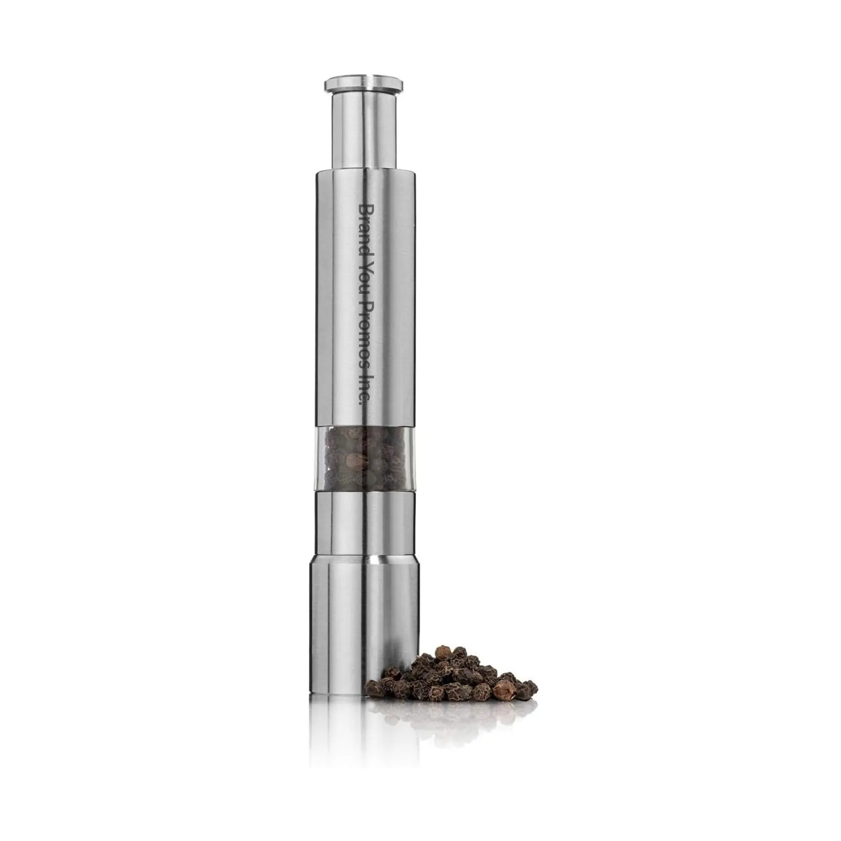 Press-Style Stainless Steel Manual Spice & Salt Grinder	