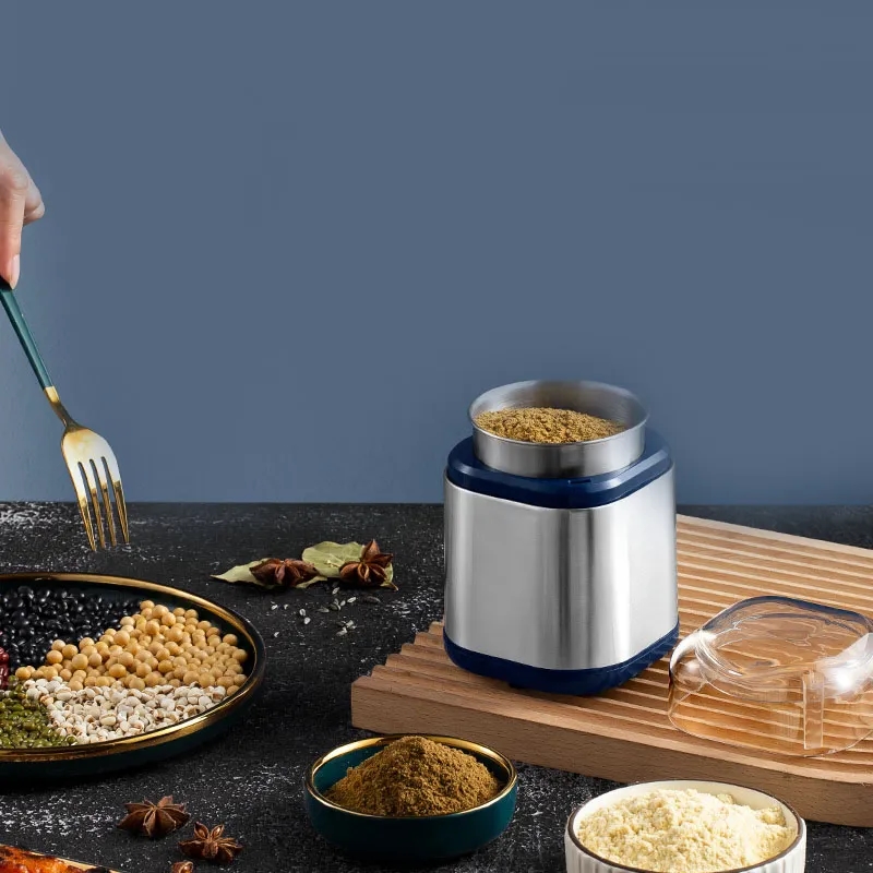 Compact Electric Grain and Coffee Bean Grinder	