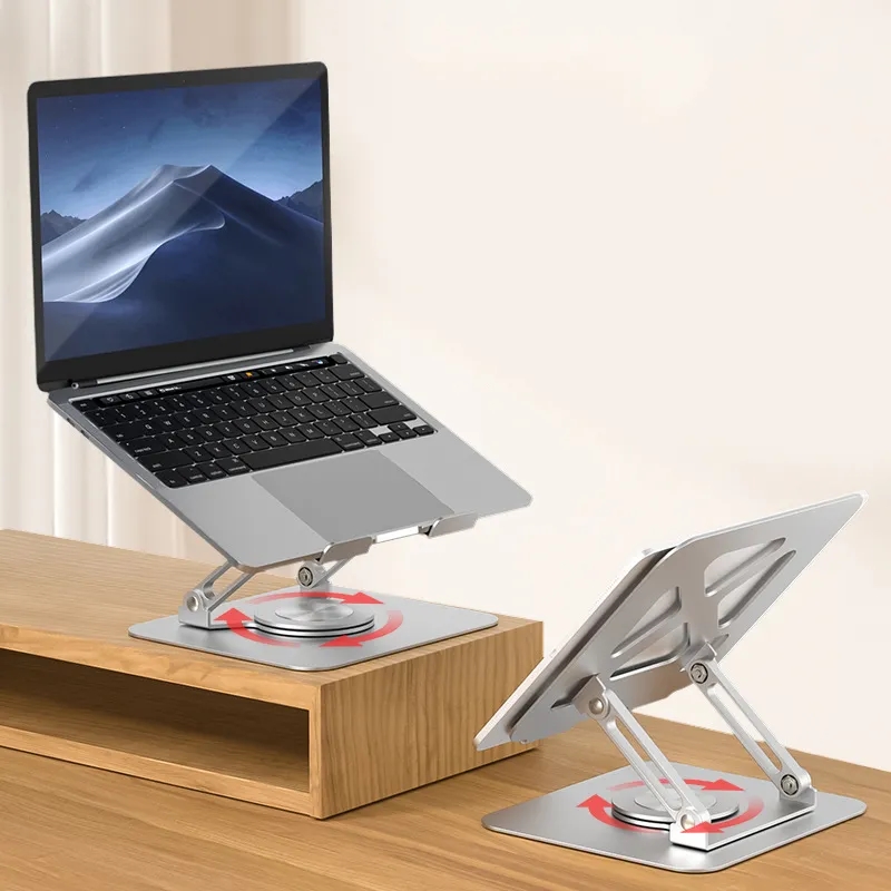 Adjustable Aluminum Laptop Stand with Enhanced Cooling	