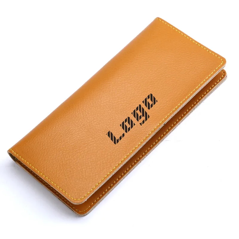 Elegant Genuine Leather Women's Long Wallet with Card Slots	