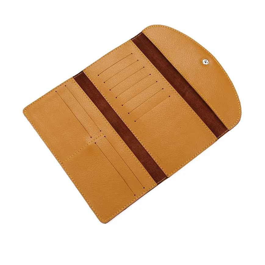 Elegant Genuine Leather Women's Wallet with Multiple Slots	