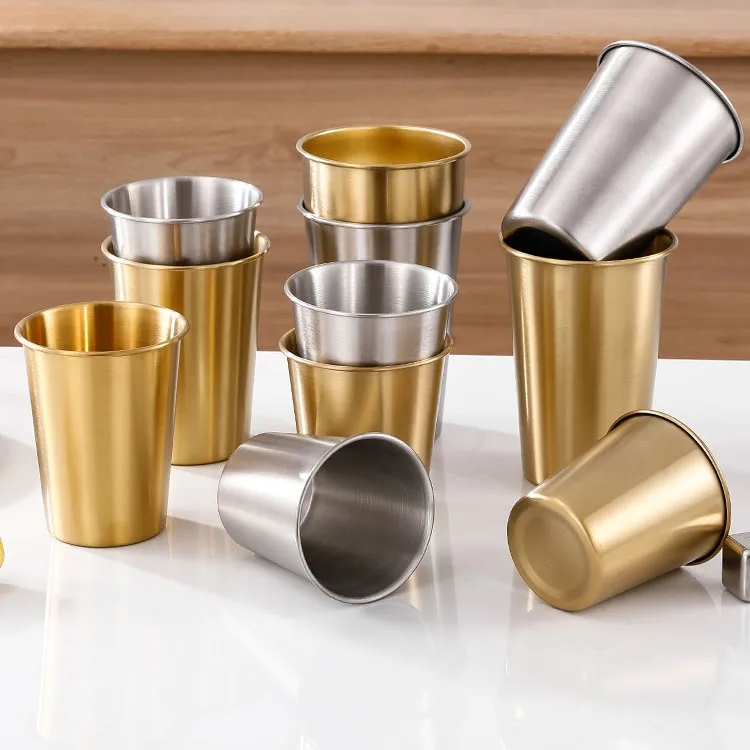 200ml Stainless Steel Outdoor Cup for Camping & Beverages	