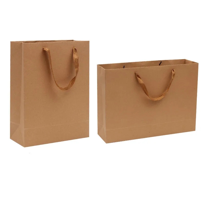 Custom Luxury Thick White Card Paper Promotional Bags	