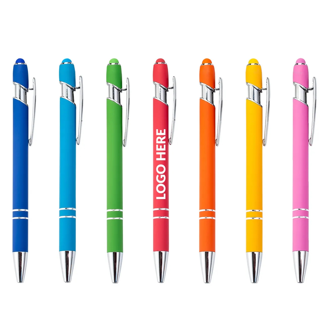 Aluminum Click-Action Pen-Stylus for Screen and Paper	