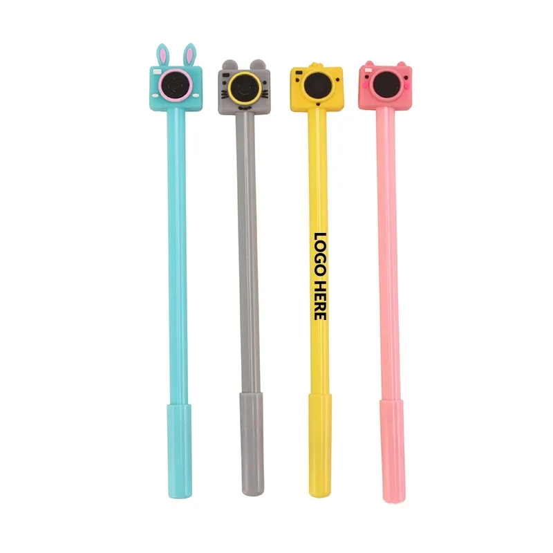 Cute Cartoon Camera-Shaped Gel Pen for Creative Expression	