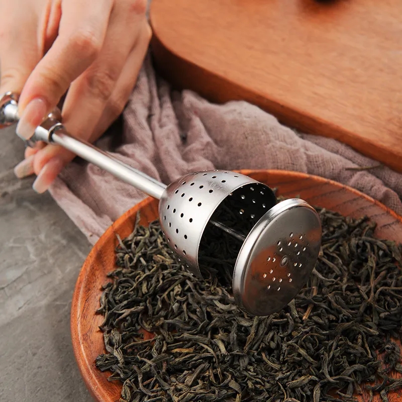 Stainless Steel Press-Type Conical Tea Filter Infuser	